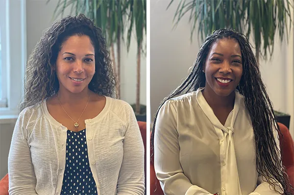 Michelle Allen (left); Jovan Moore (right)